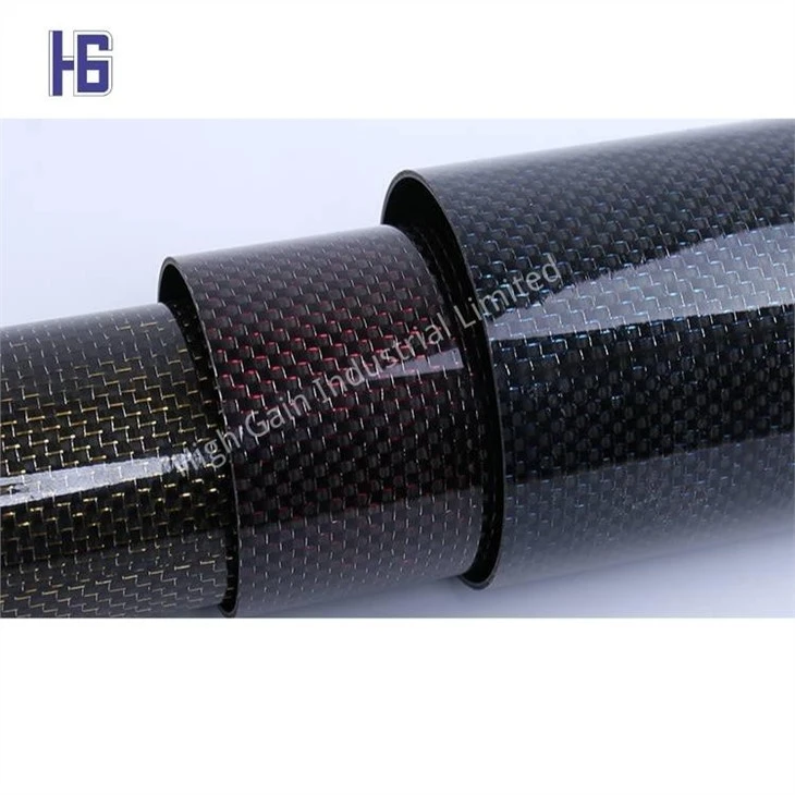 carbon tube with glitter fabrics