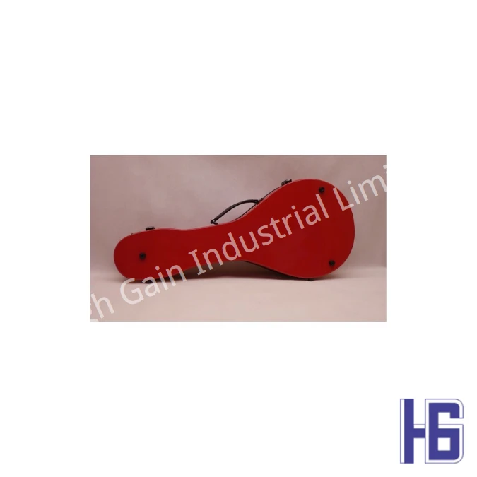 Carbon Fiber A-Shaped Mandolin Case in Red