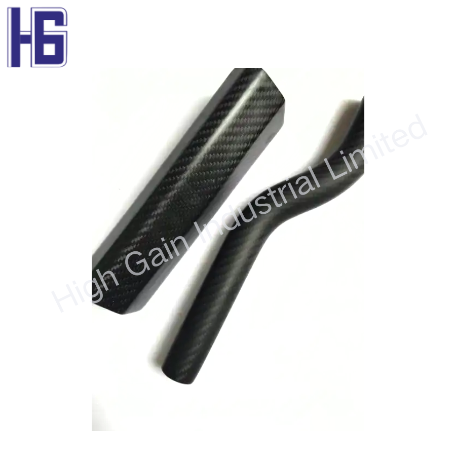 Matte Carbon Fiber Bent Tube