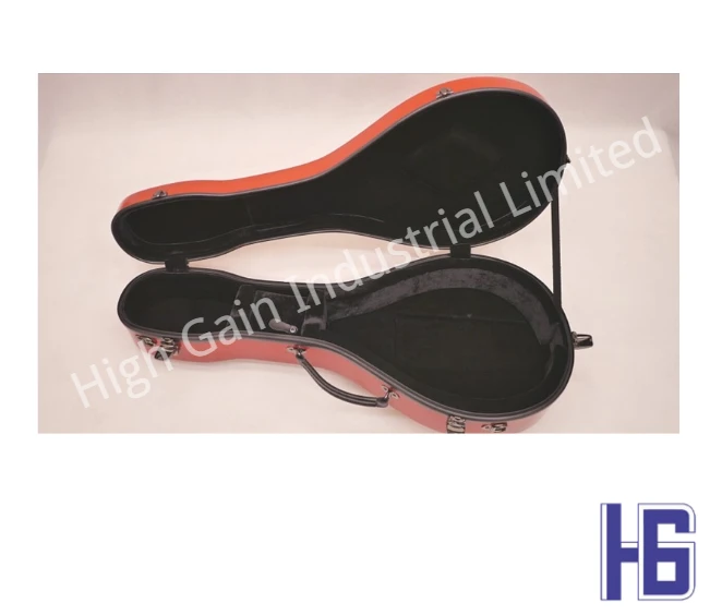 Sarung Serat Karbon berbentuk A Mandolin Merah