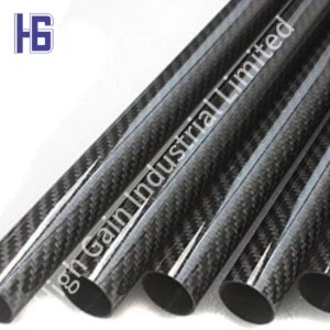 Tiub serat karbon braided